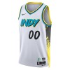 NBA Mænd Trøje Indiana Pacers Custom 2024-25 Nike City Edition Hvid Swingman